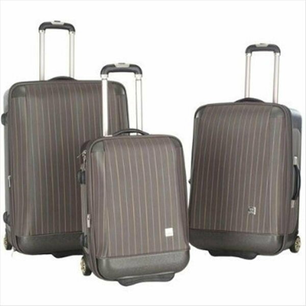 Safavieh 3 Piece Oneonta Luggage Set - Grey Stripe LTS1001A-3PC